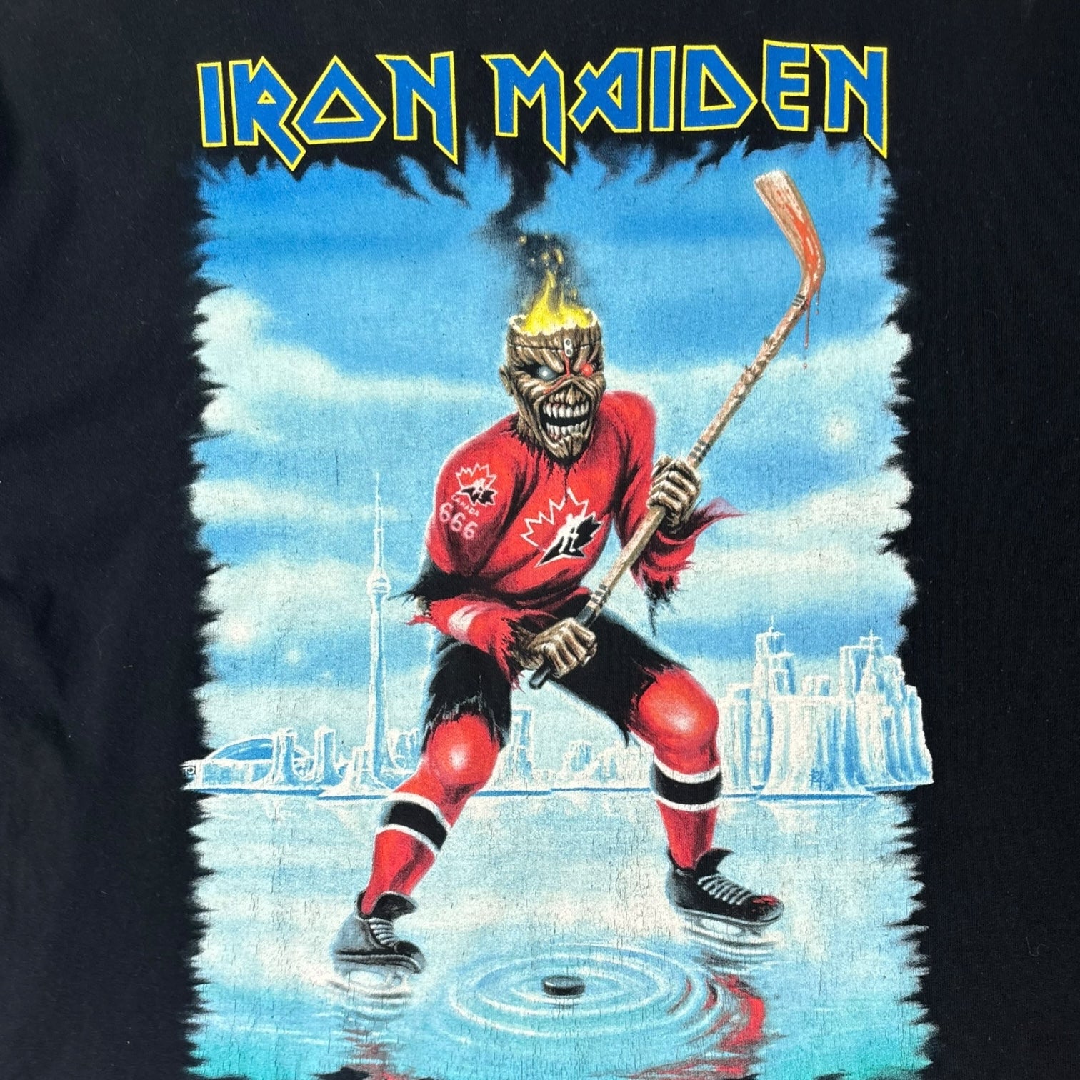 Vintage 2008 Iron Maiden Somewhere Back in Time Tour T-Shirt Black