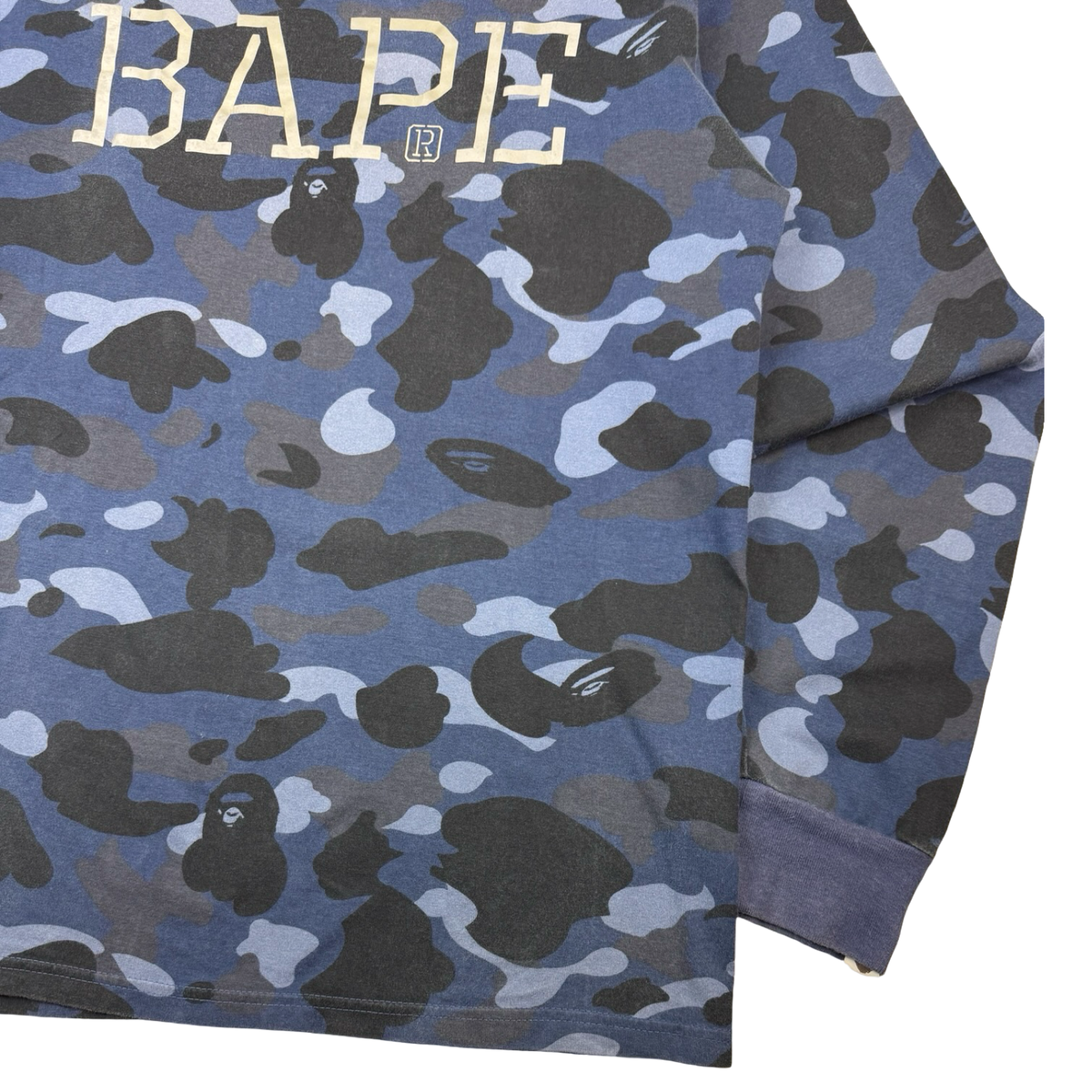 BAPE ABC Camo Longsleeve T-Shirt Blue