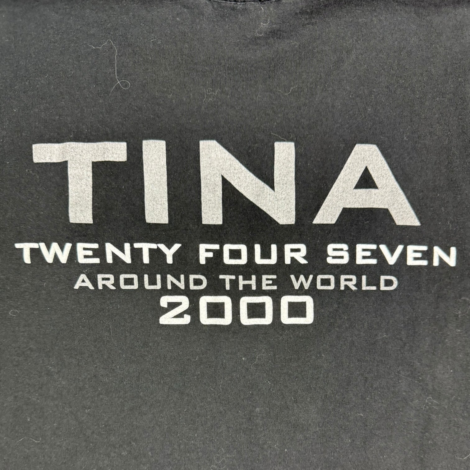 2000 Tina Turner ‘Tina Twenty Four Seven Around The World’ Tee Black