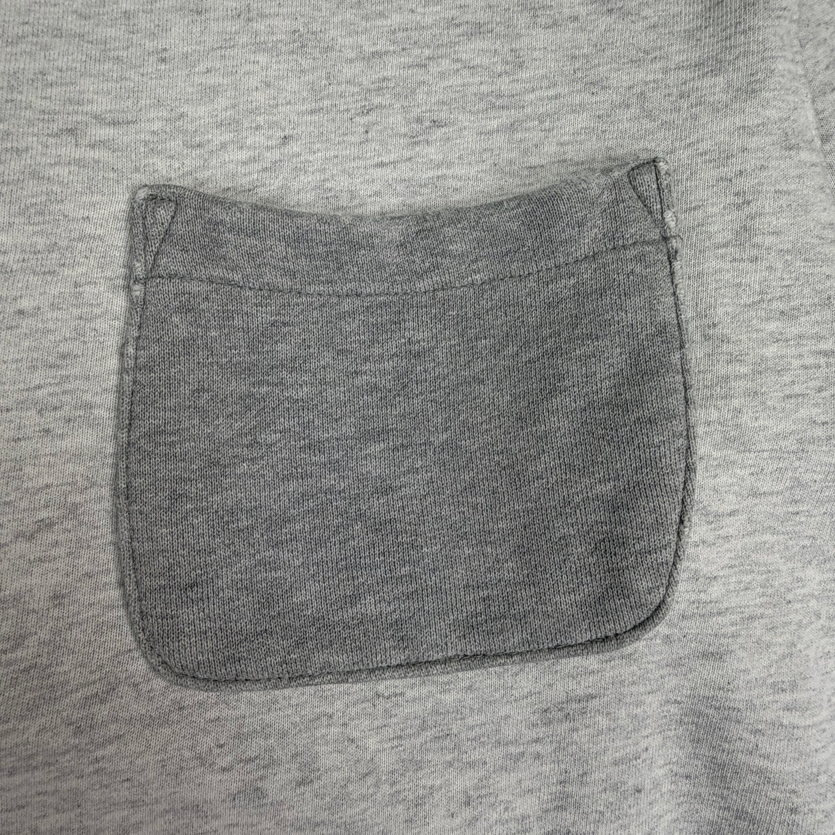 Runabout Goods Distressed Pocket Crewneck Grey