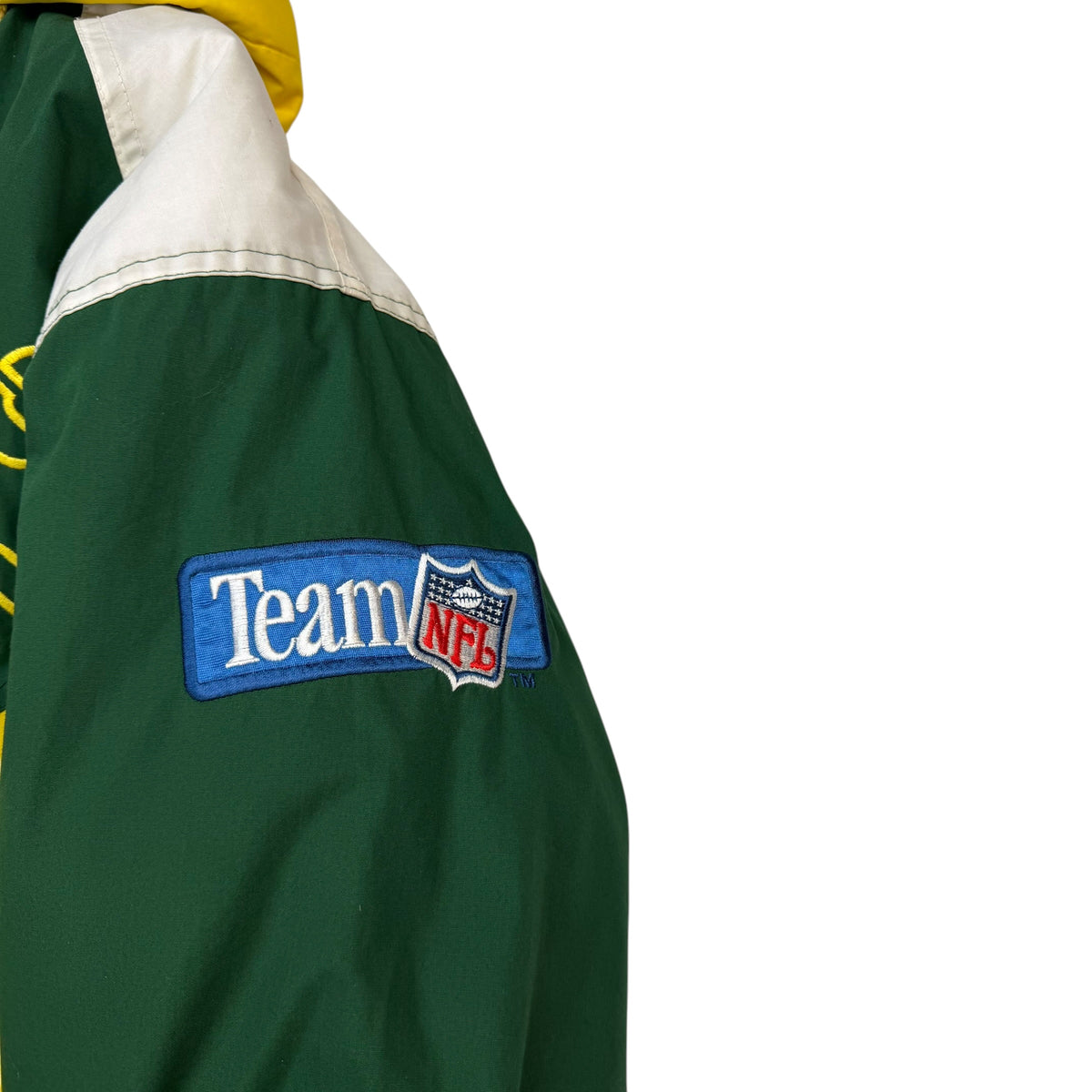 Vintage Greenbay Packers NFL Pro Player Quarter Zip Jacket Green/Yellow