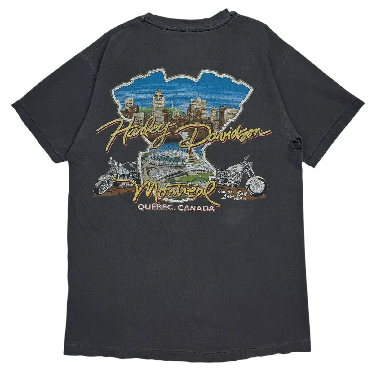 1997 Harley Davidson “Makin’ Tracks” Montreal Tee Faded Blaxk