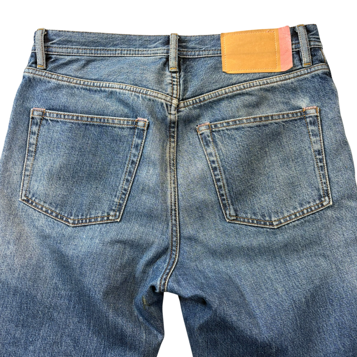 Acne Studios Straight Leg Denim Jeans Blue