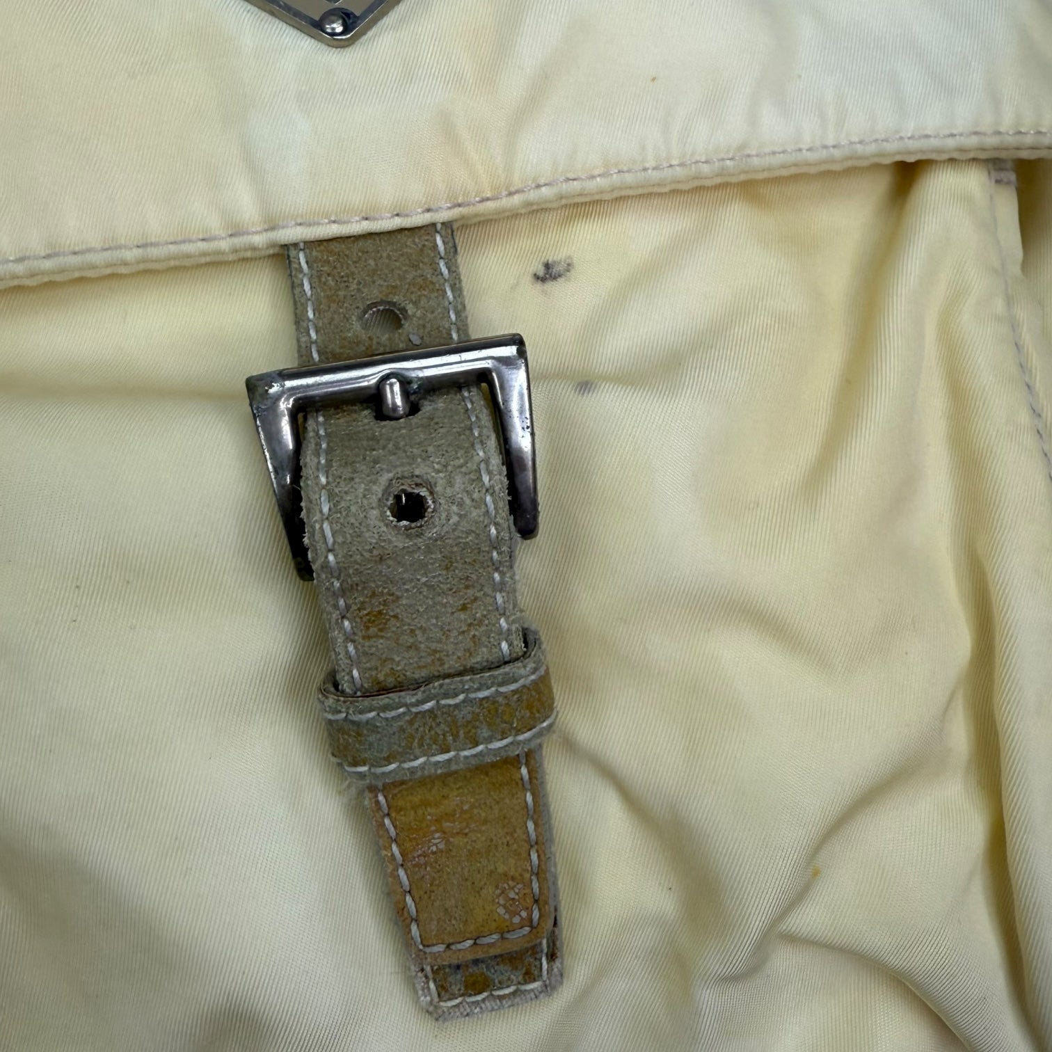 Prada Nylon Crossbody Bag White