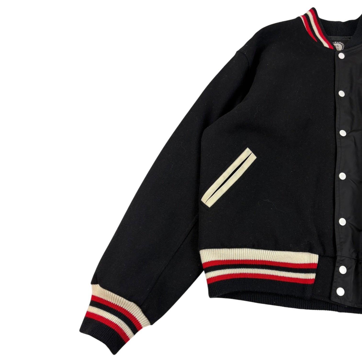 Brain Dead Split Varsity Jacket Black