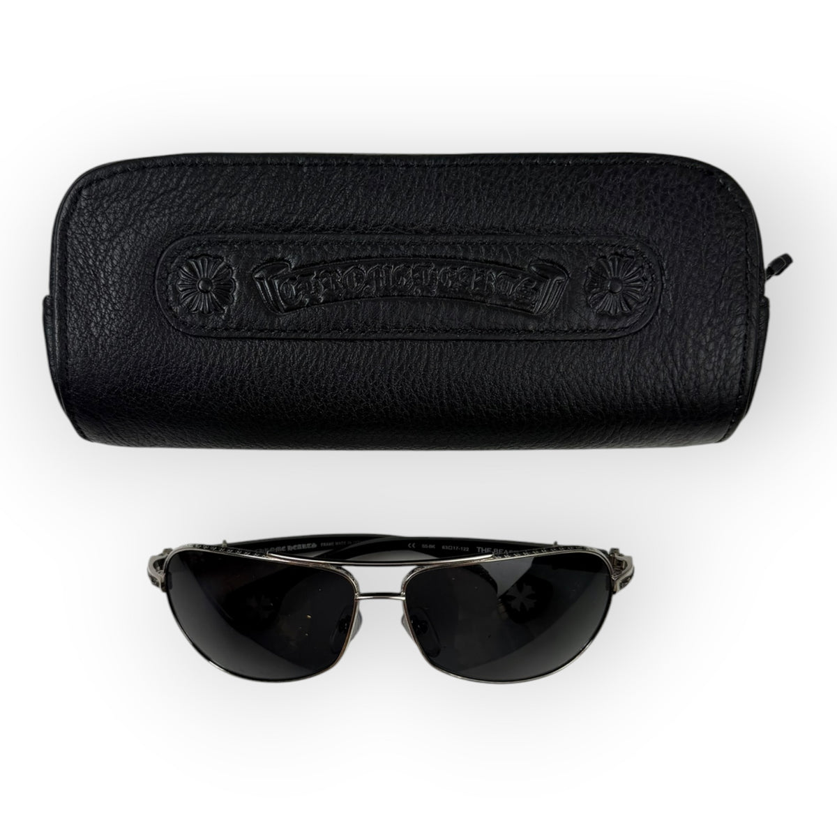 Chrome Hearts The Beast Avaitor Sun Glasses Silver/Black