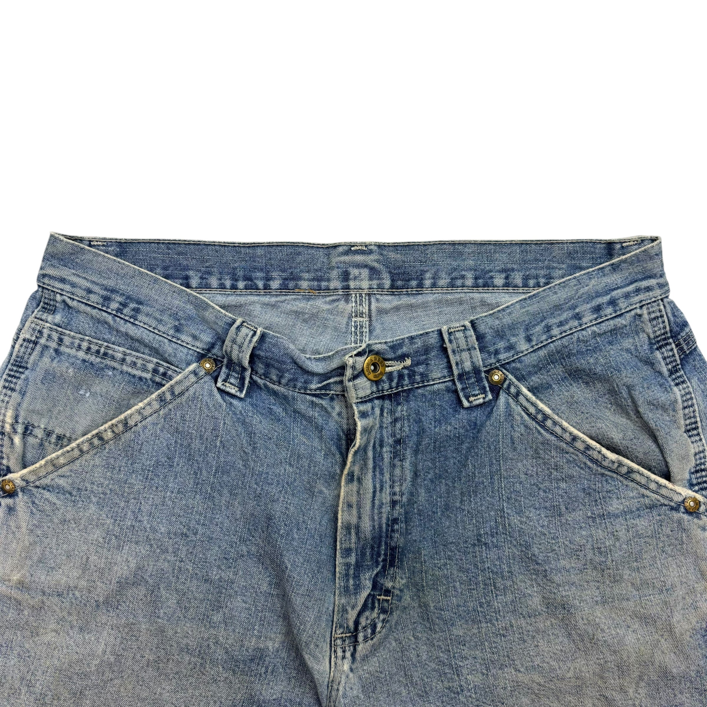 Vintage Lee Dungarees Denim Shorts Light Wash