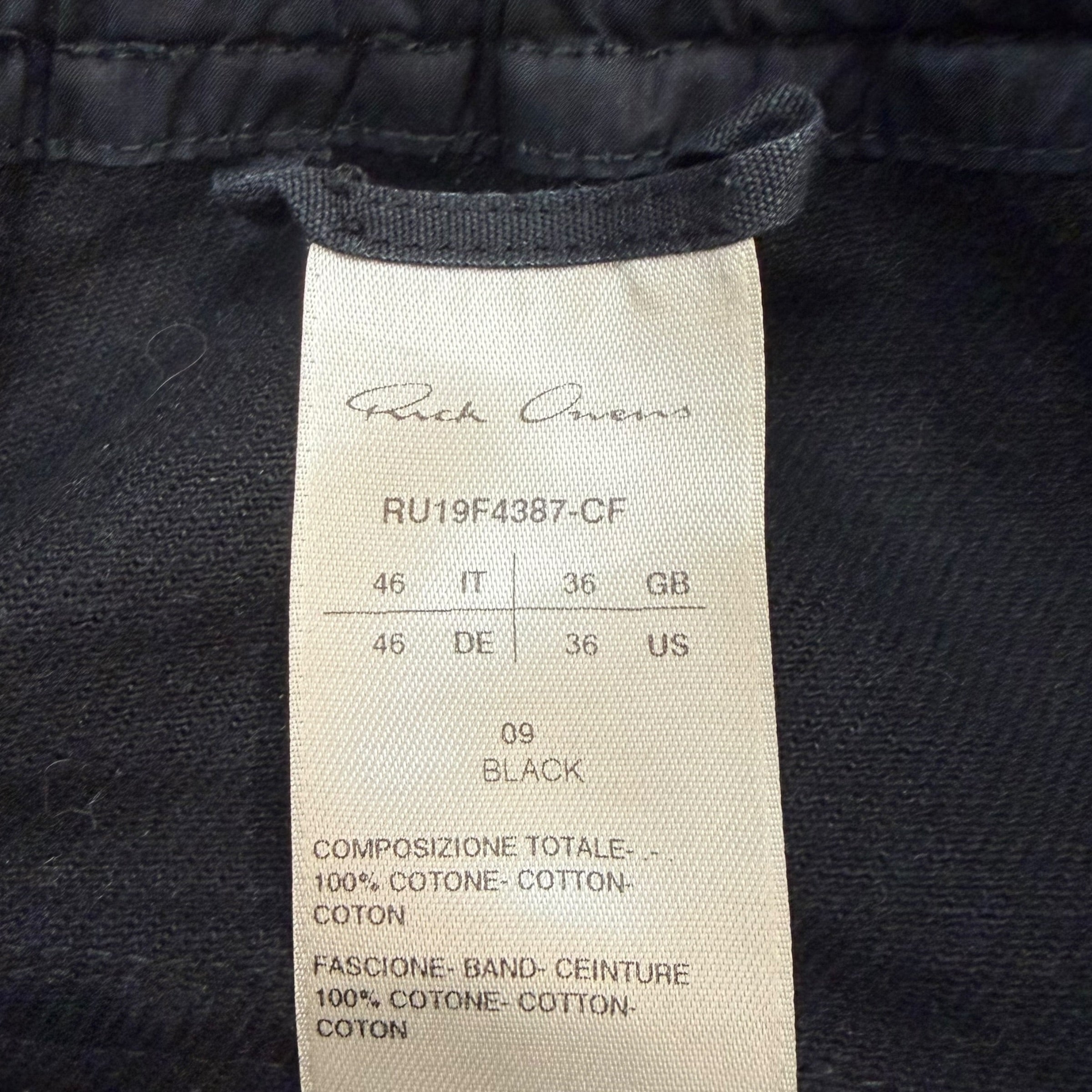 Rick Owens Karloff Shorts Black