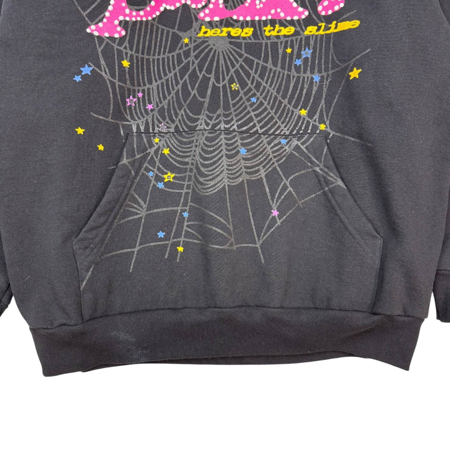 Sp5der P*NK Hoodie Black