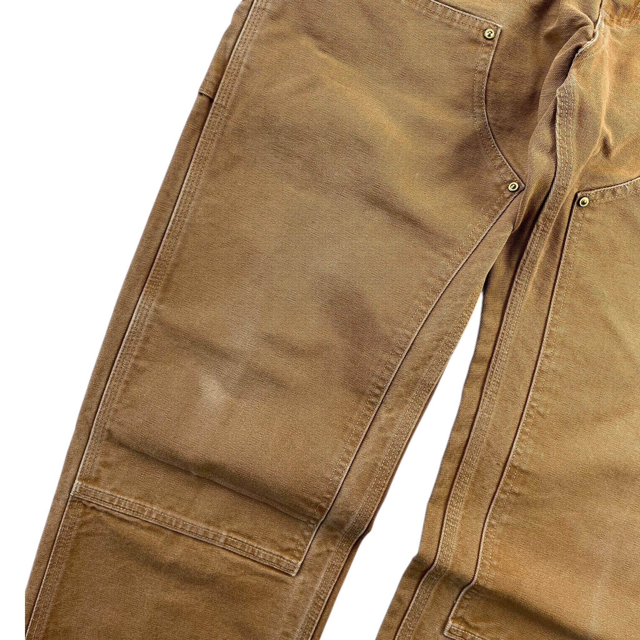 Carhartt miUSA Worked in Tan Double Knee Pants