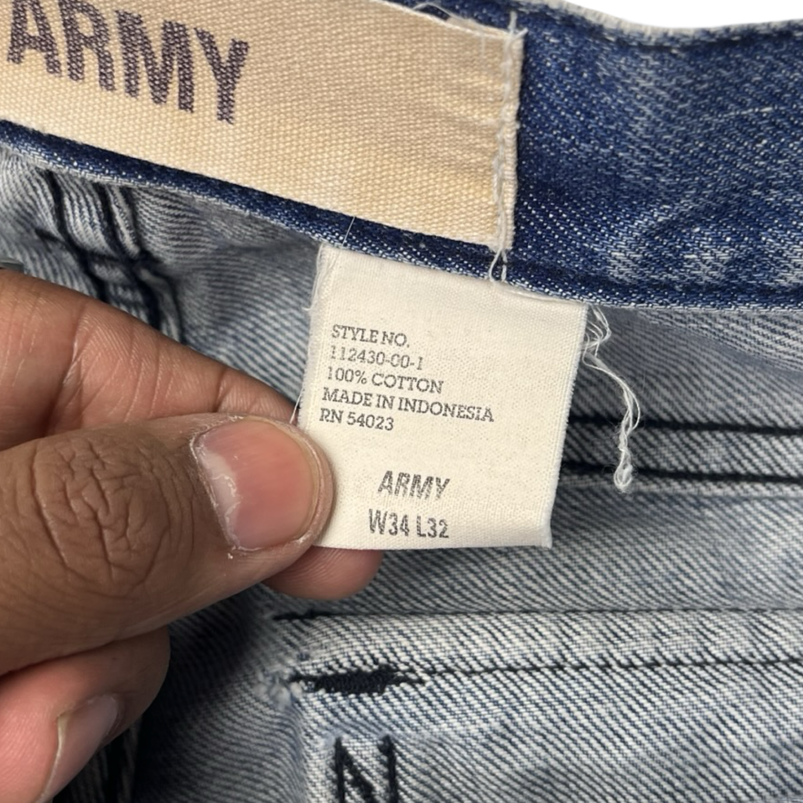 GAP Army Utility Denim Pant Light Washed