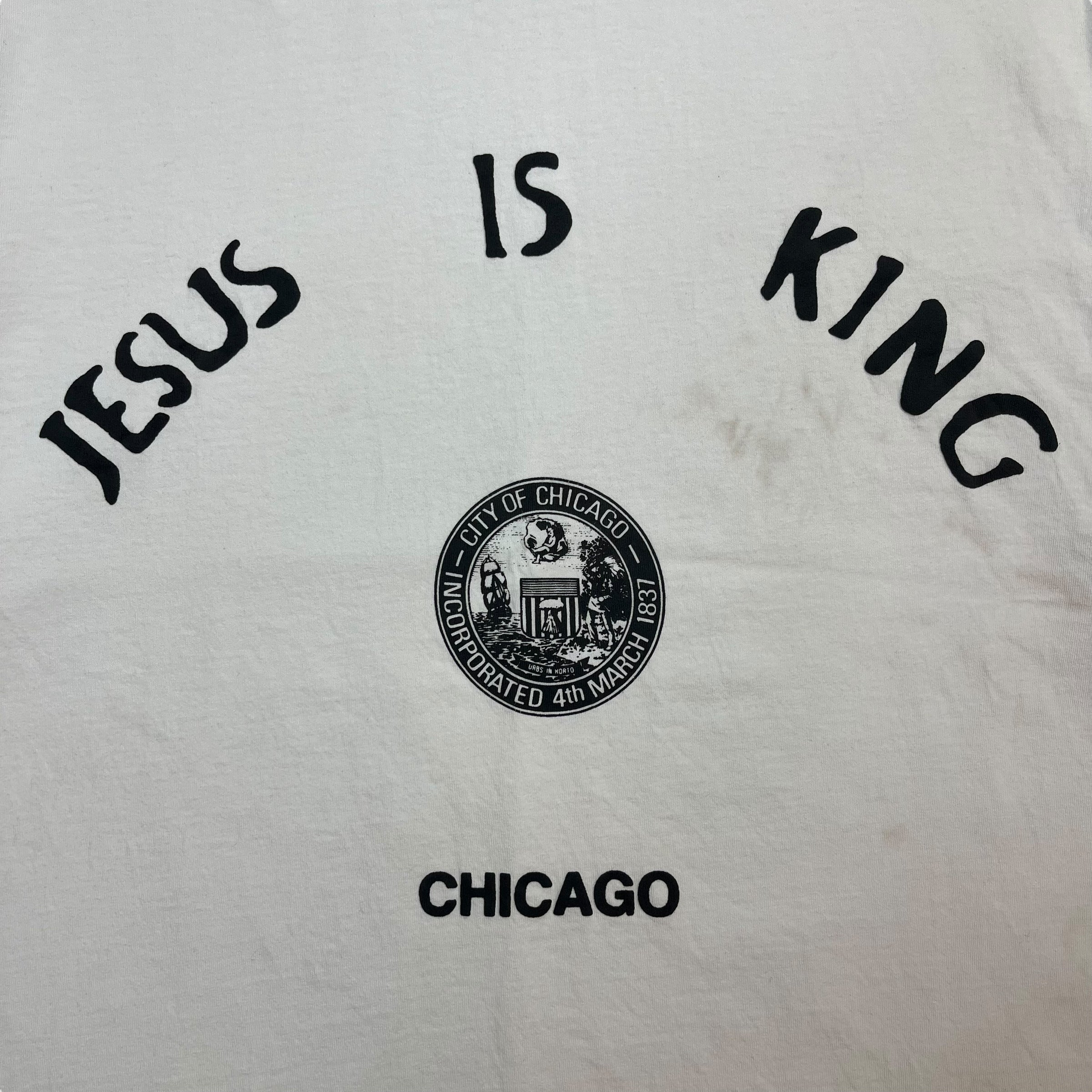 Kanye West Jesus is King Chicago Tee White
