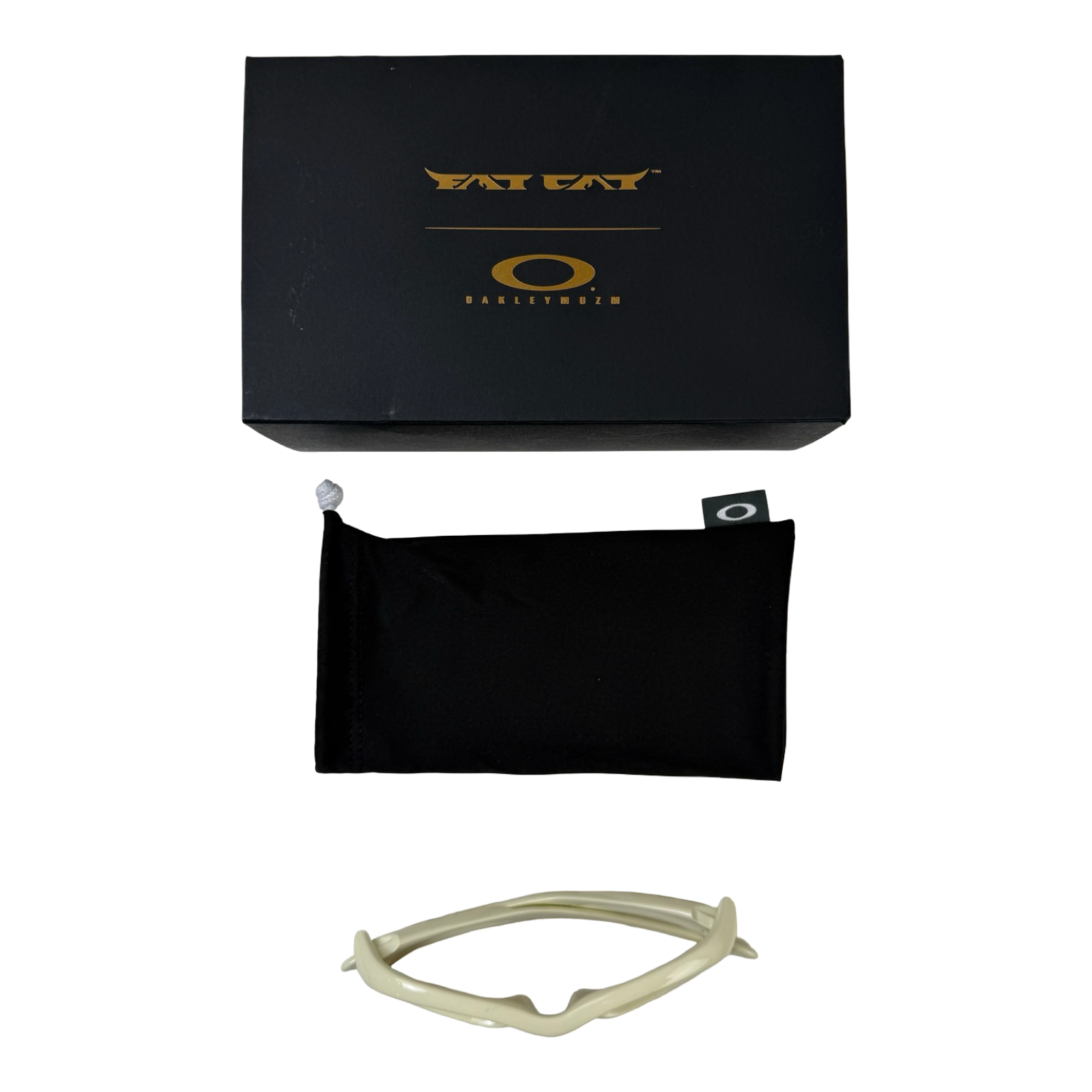 Oakley Fat Cat Polarized 24k Prizm Lens Sunglasses Cream