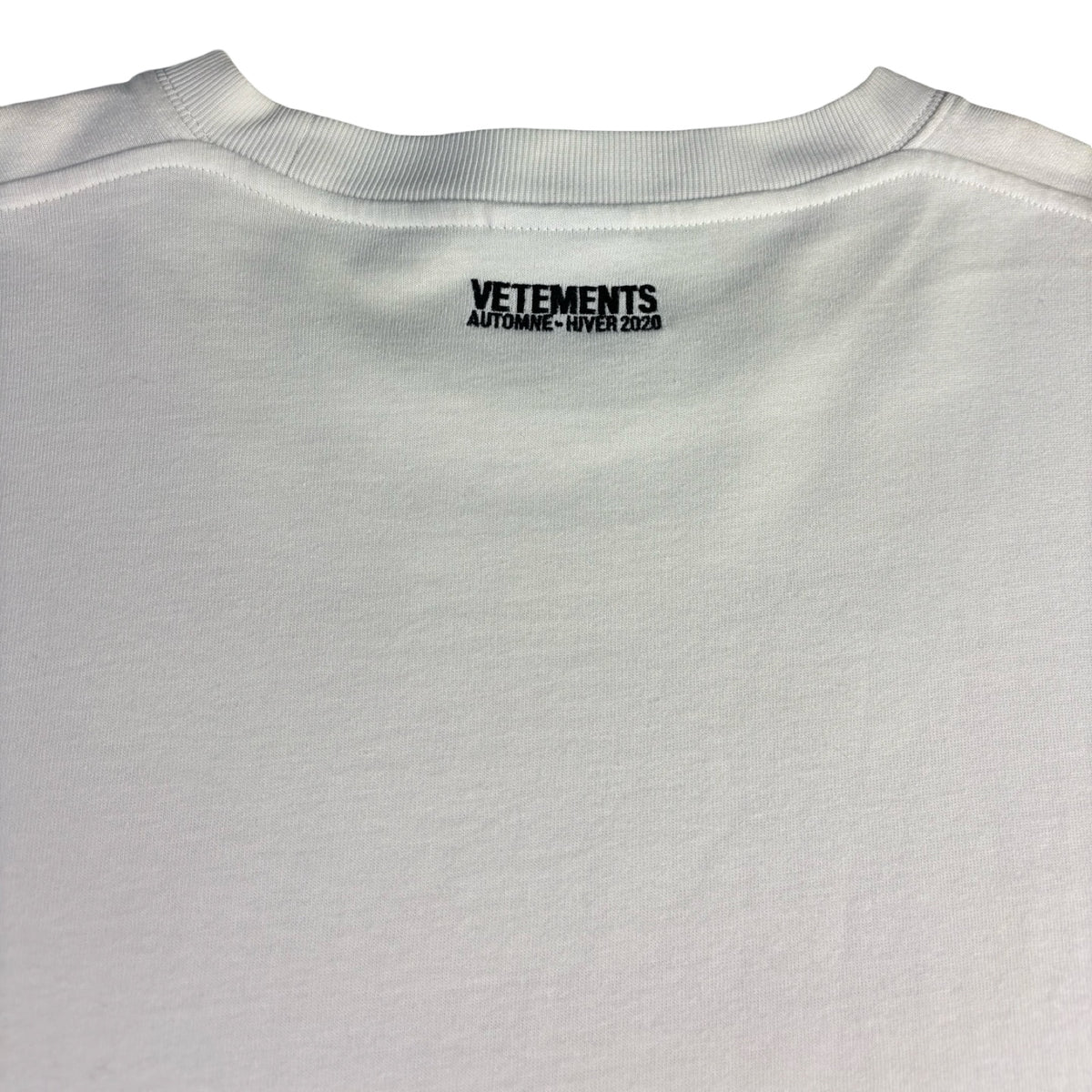 Vetements Anarchy Embroidered Oversized T-Shirt White
