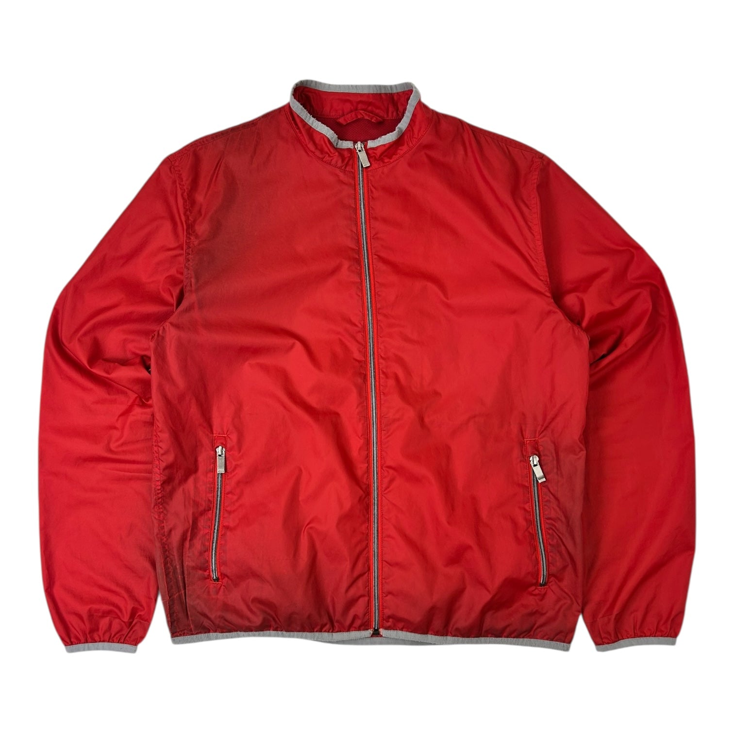 Vintage Zegna Sport Windbreaker Jacket Red