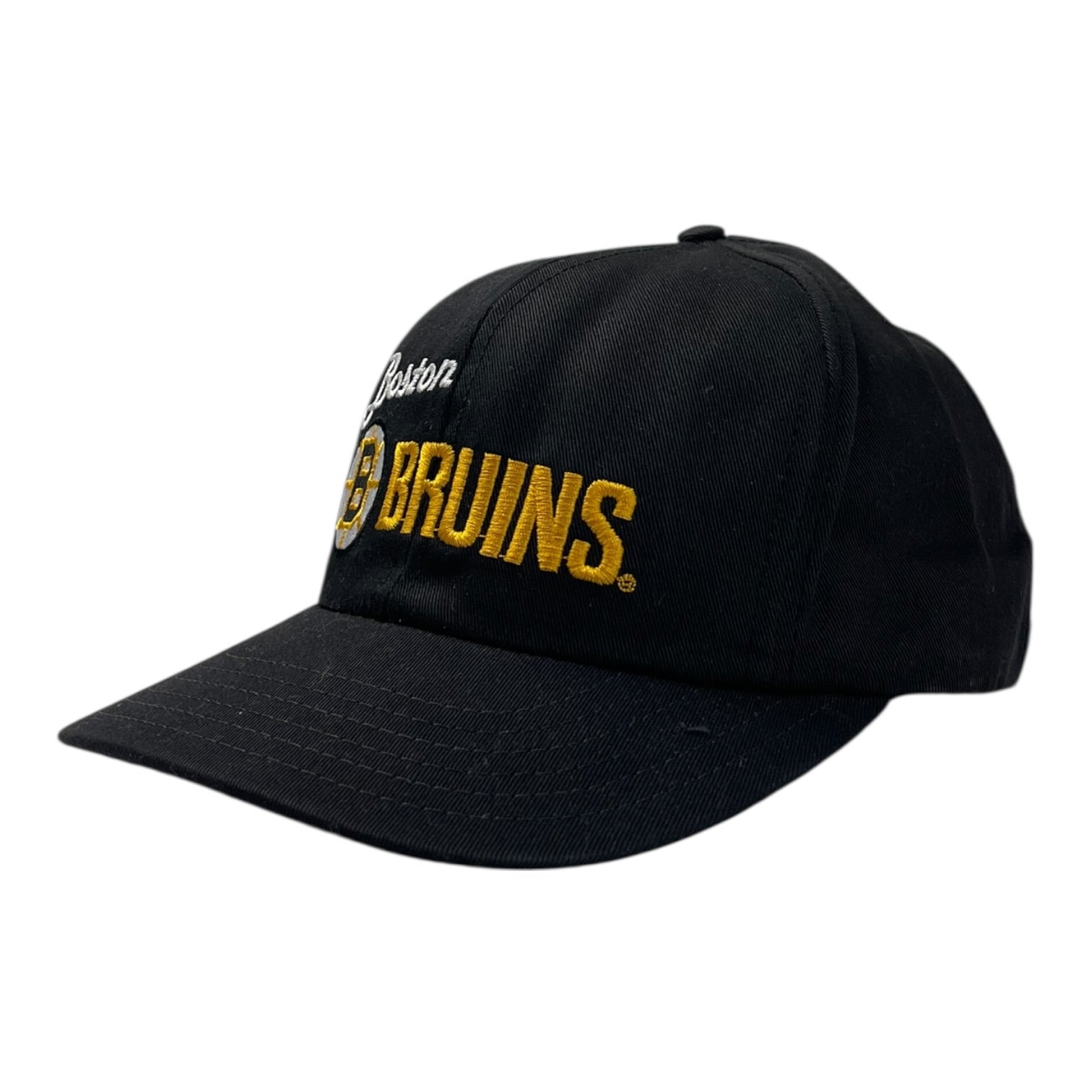 Vintage CCM Boston Bruins Snap Back Hat Black