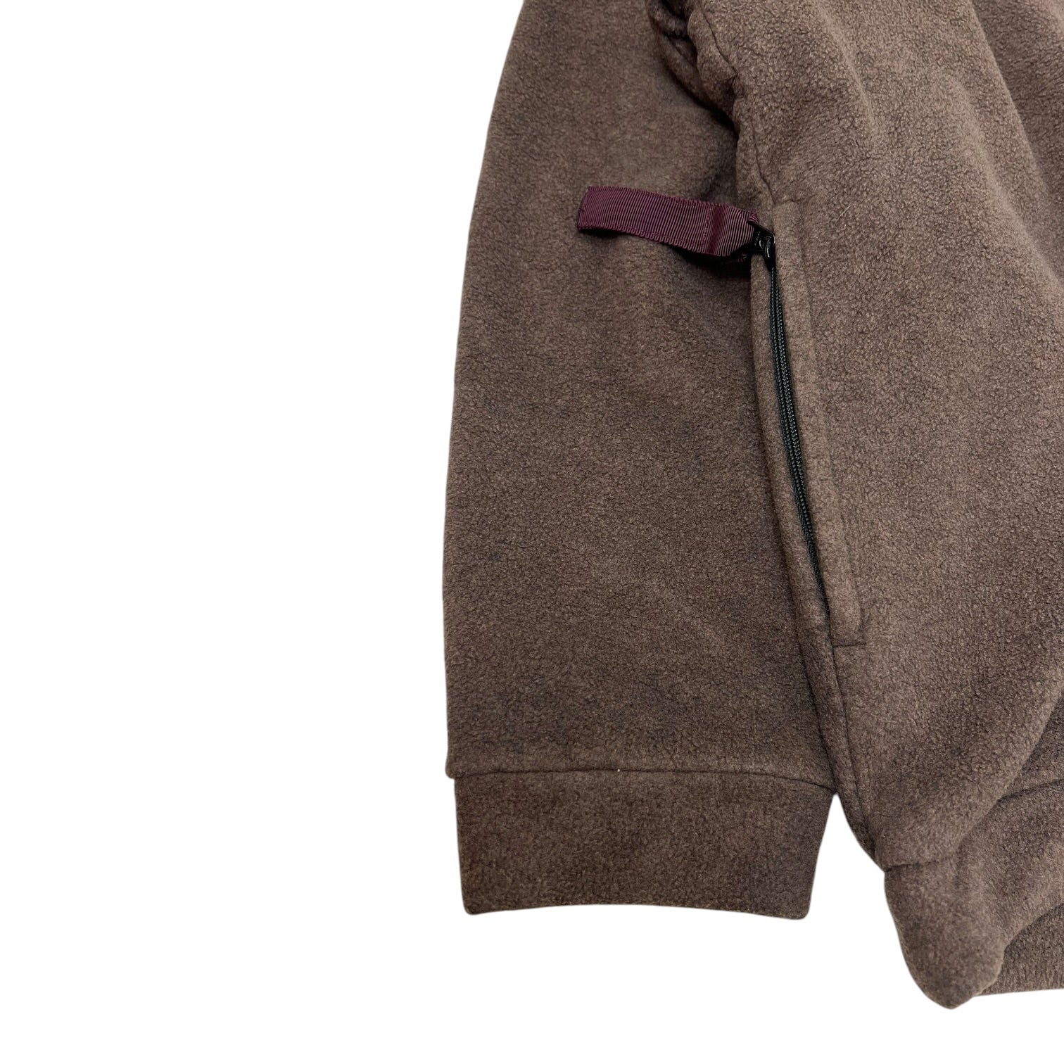 Kapital Reverse Fleece Big Crew Sweatshirt Brown