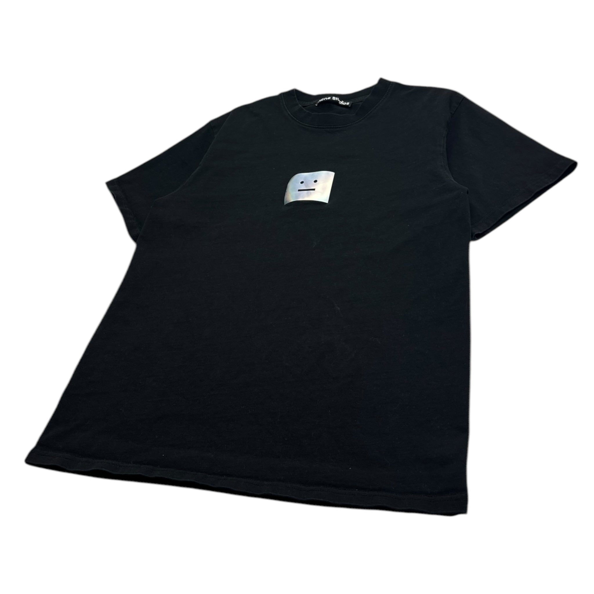 Acne Studios Iridescent Centre Logo Tee Black