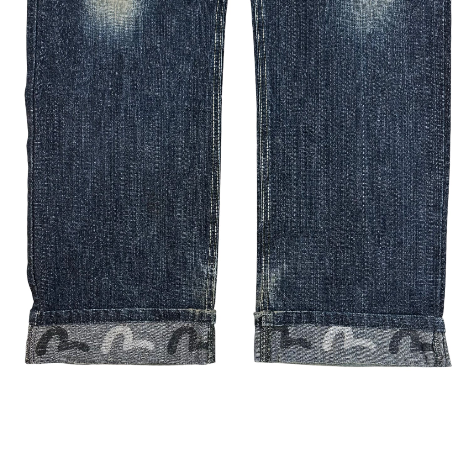 Evisu Indigo Cuff Seagull Jeans