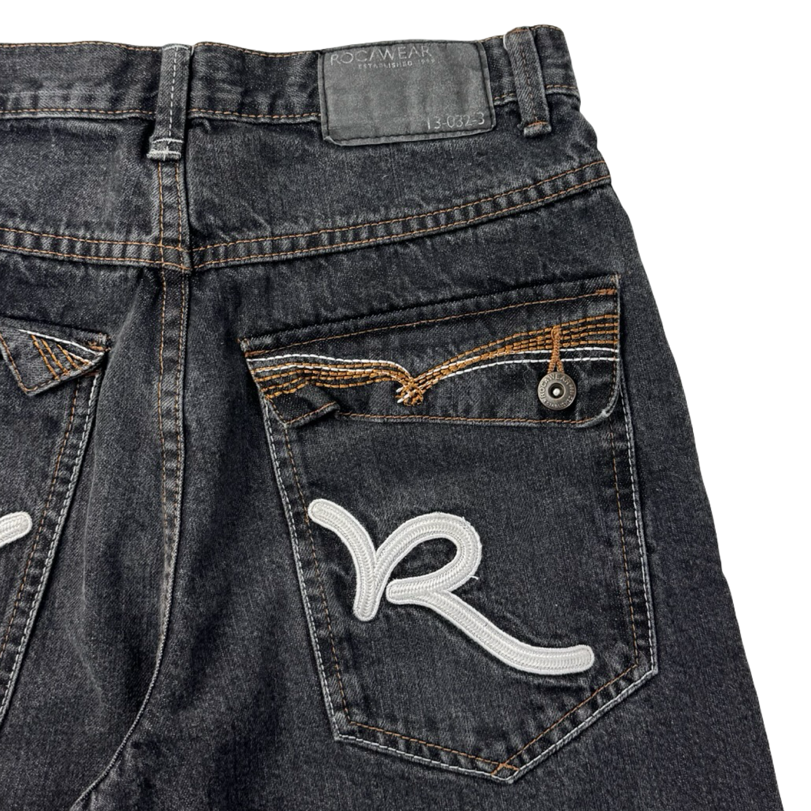 Vintage Y2K Rocawear R Butt Pocket Jorts