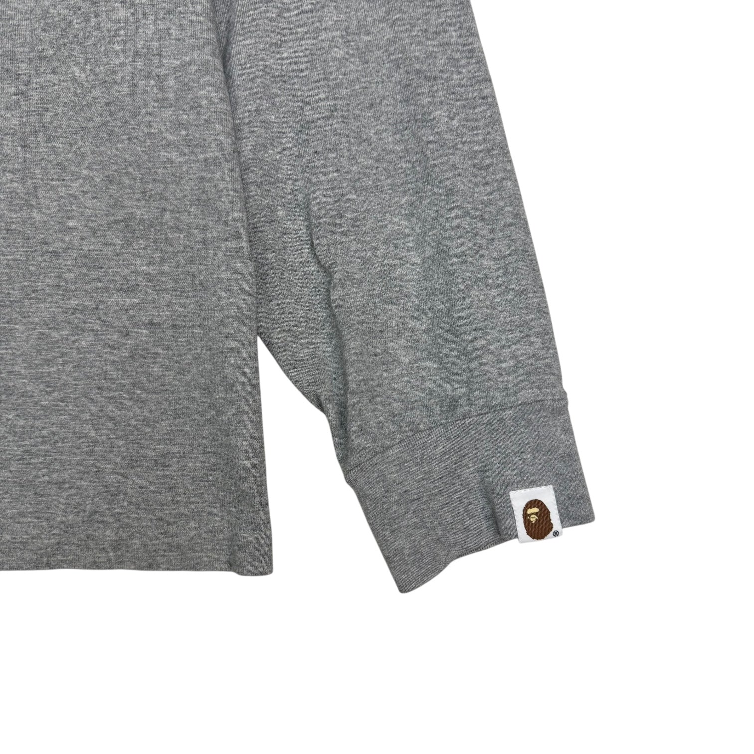 BAPE Big Ape Head L/S Tee Grey