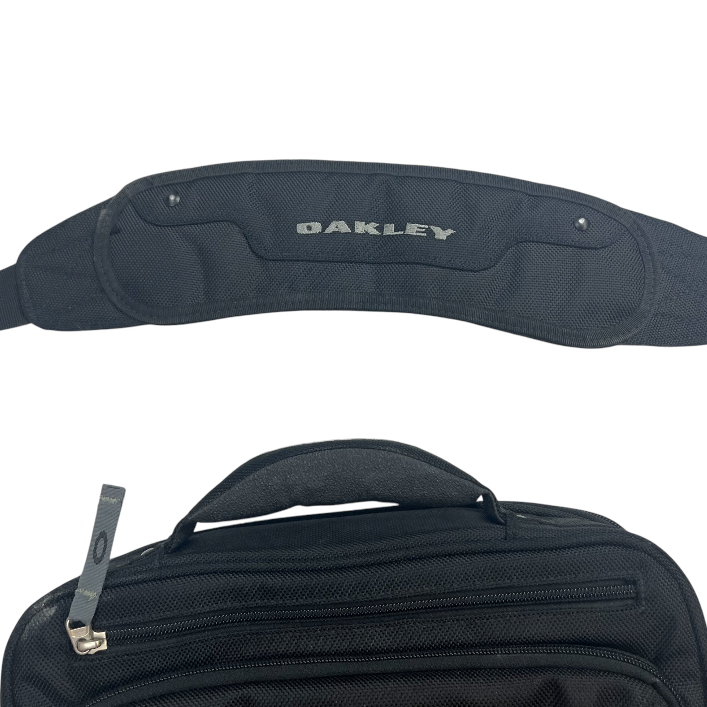 Vintage Oakley Vertical Messenger Bag Black