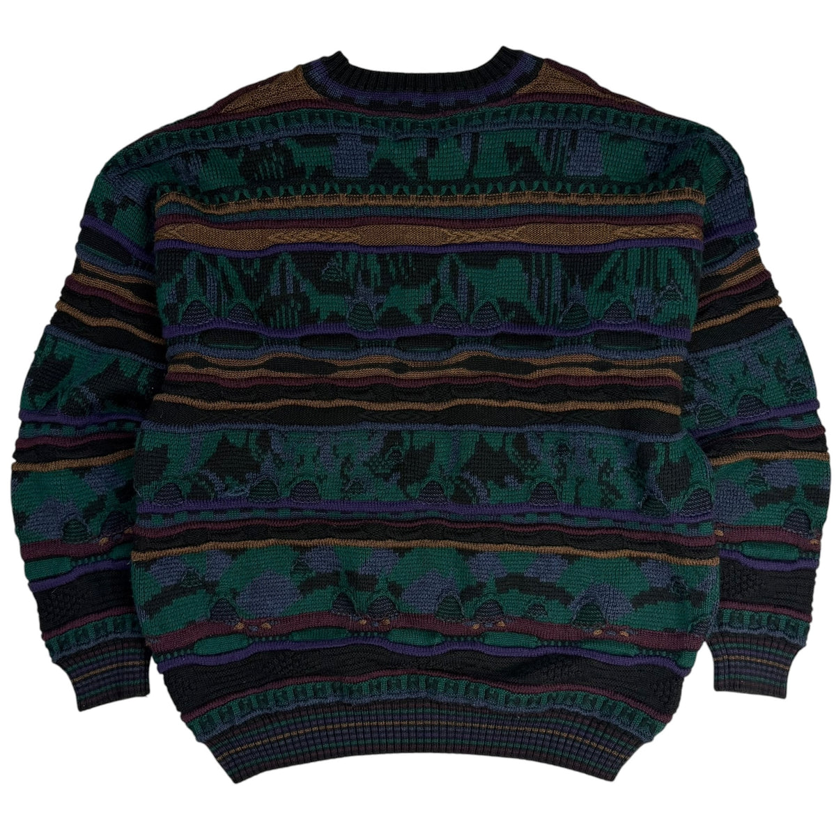 Vintage Tosani 3D Knit Sweater Green