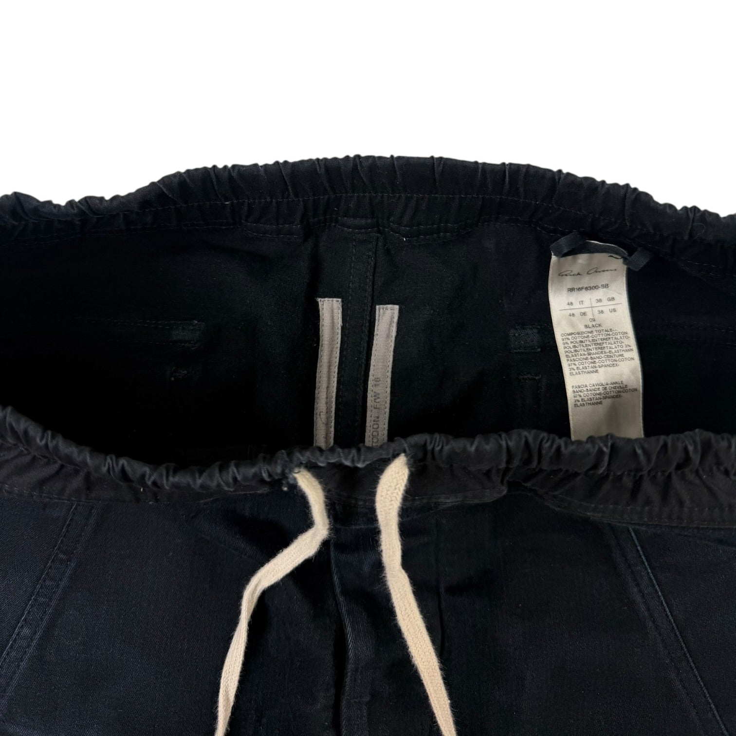 Rick Owens Mastodon Cargo Pants Black