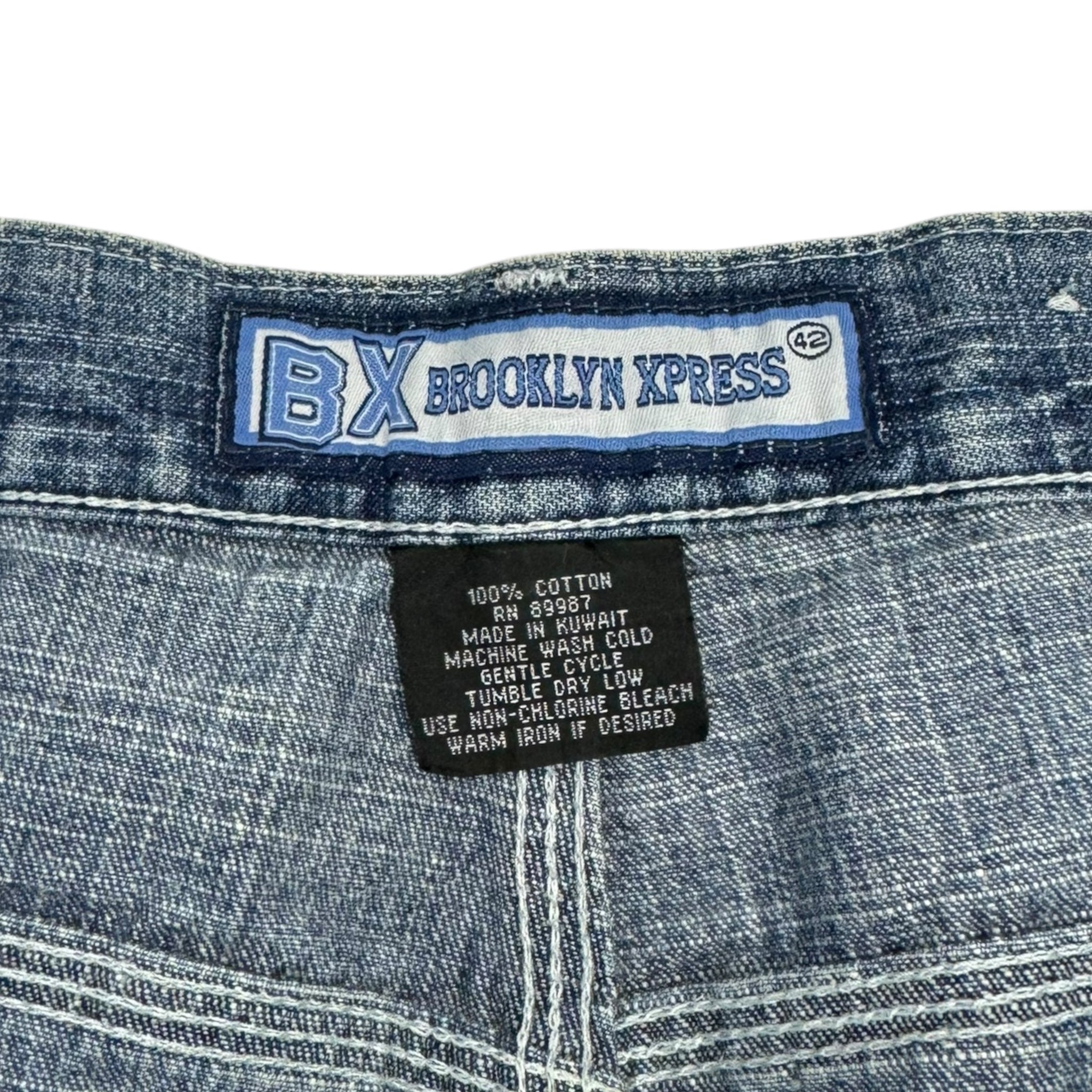 Vintage Y2K Brooklyn Express Denim Shorts
