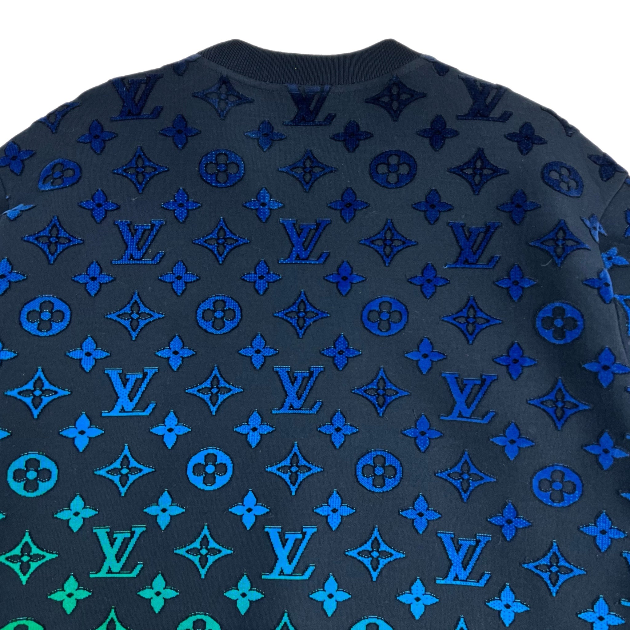 Louis Vuitton Gradient Monogram Fil Coup Virgil Abloh Crewneck
