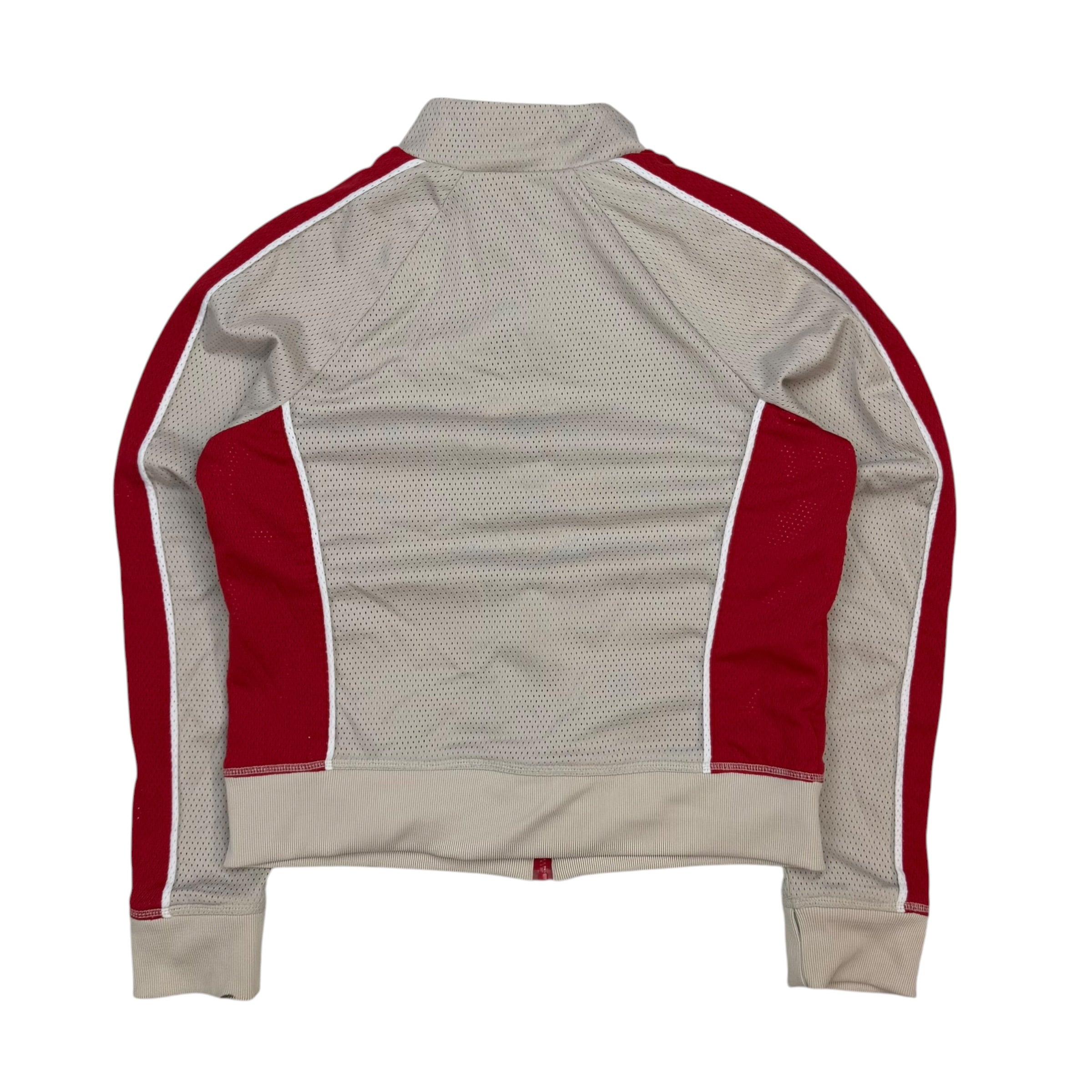 (W) Vintage Roxy Perforated Track Jacket Tan