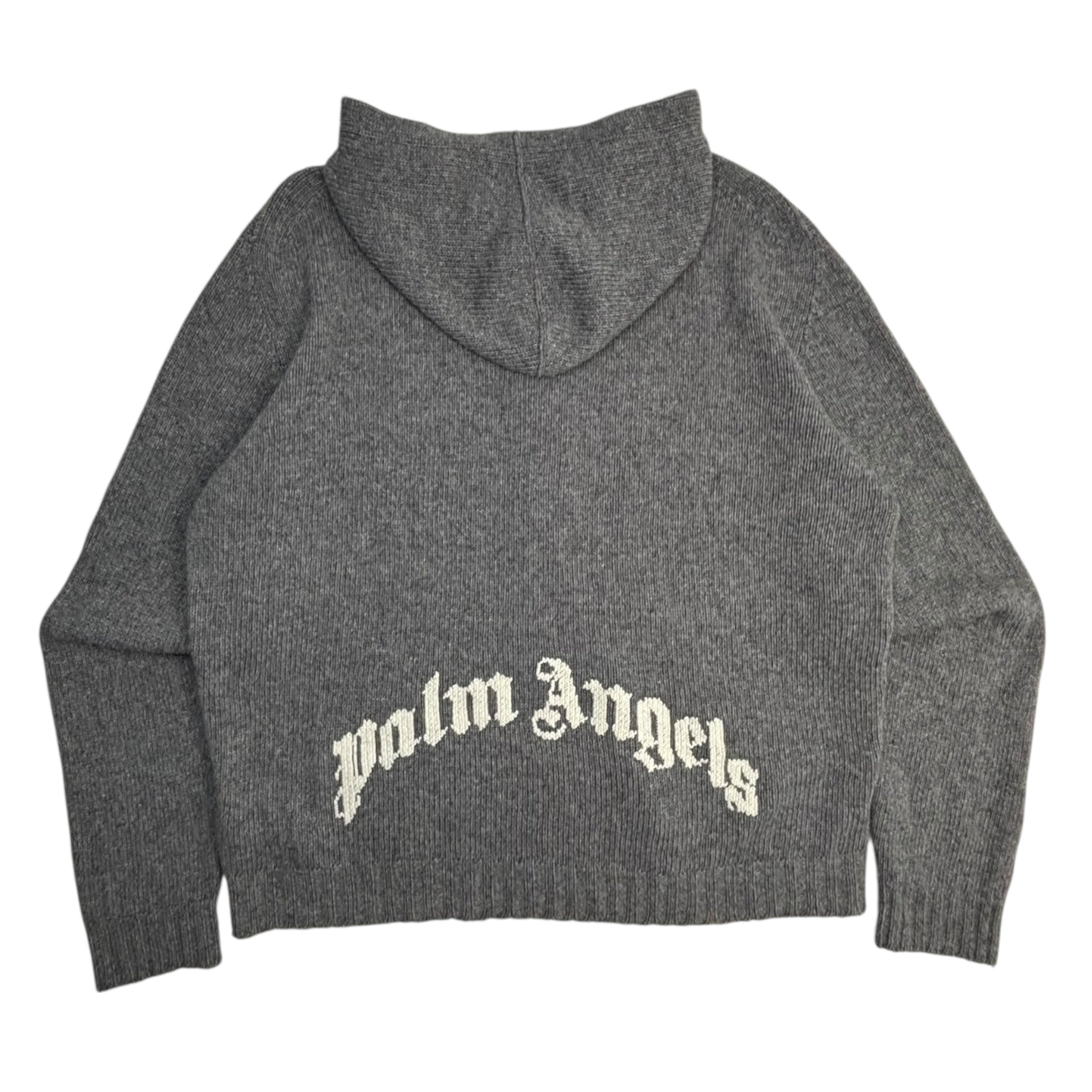 Palm Angels Logo Knit Zip-Up
