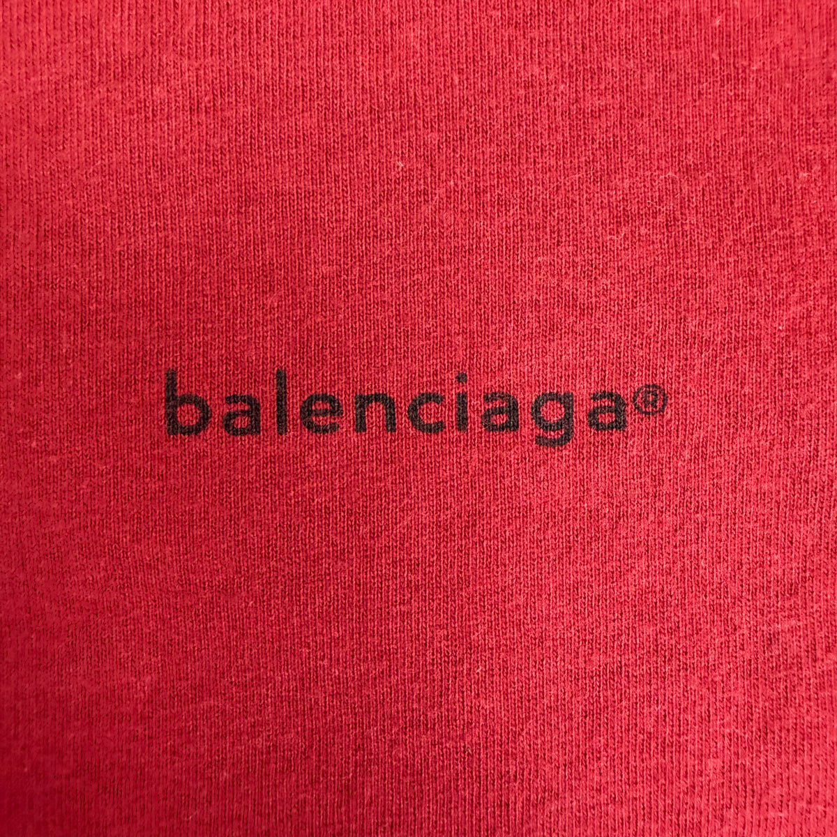 Balenciaga Mini Logo Tee Red