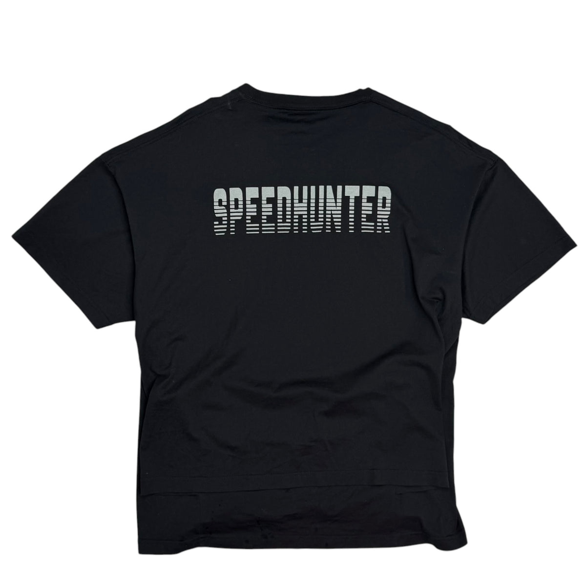 Balenciaga Speedhunter Double Hem Tee Black