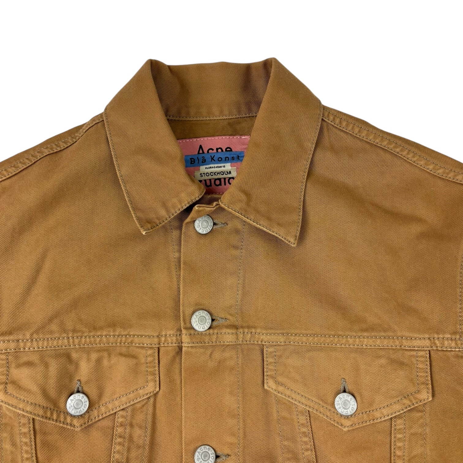 Acne Studios Canvas Trucker Jacket Tan