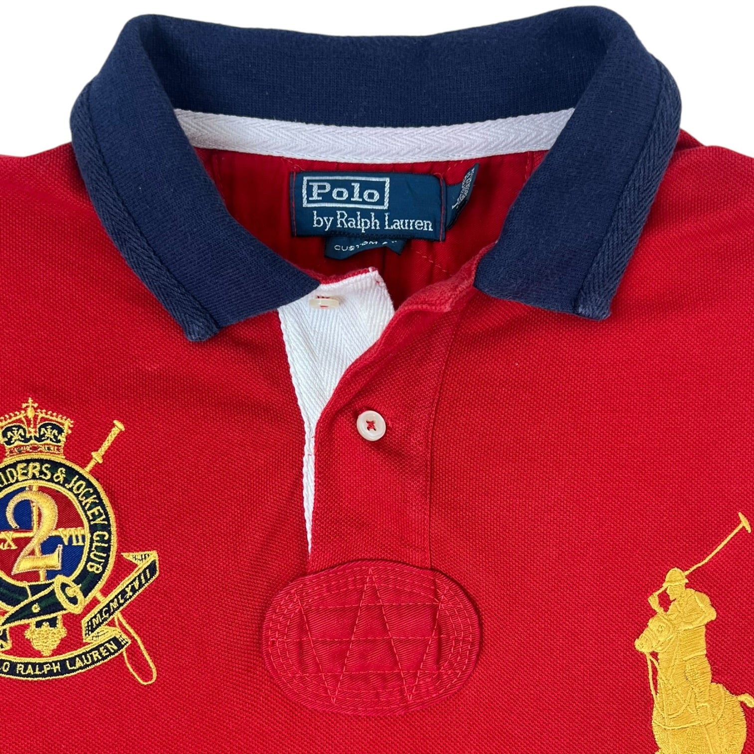 Vintage Polo By Ralph Lauren “Country Riders” Polo Shirt Red