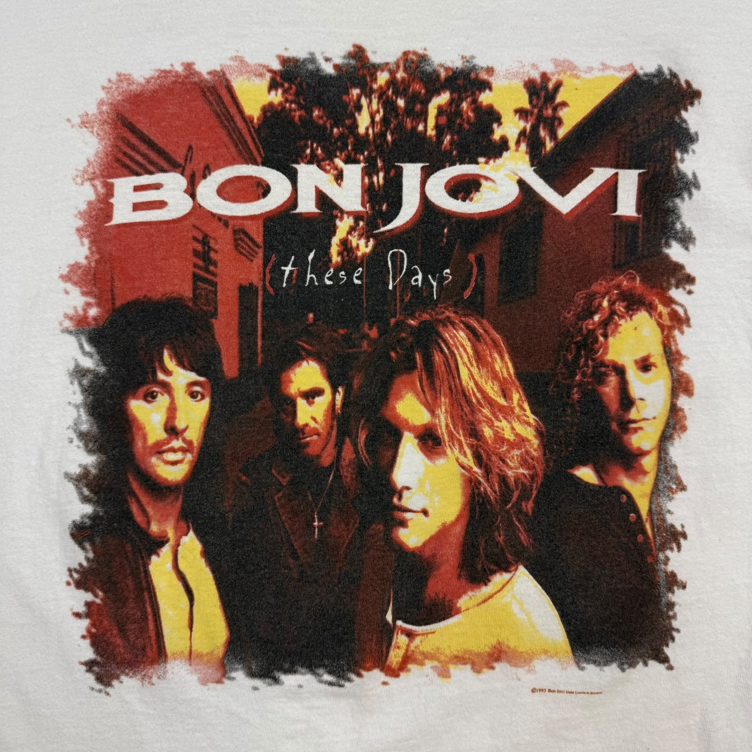 1995 Bon Jovi ‘These Days’ Tee White