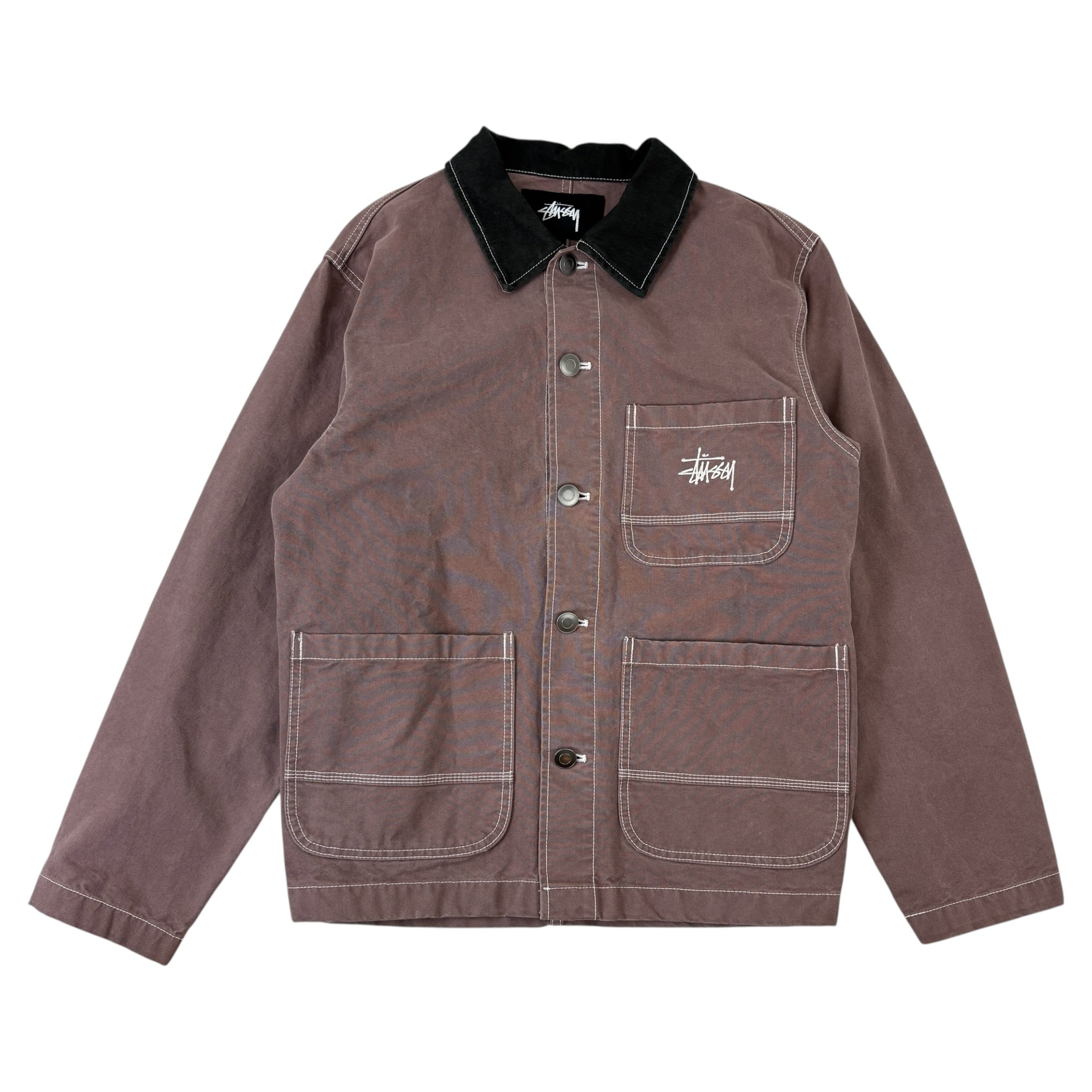 Stussy Brushed Moleskin Chore Jacket Cognac