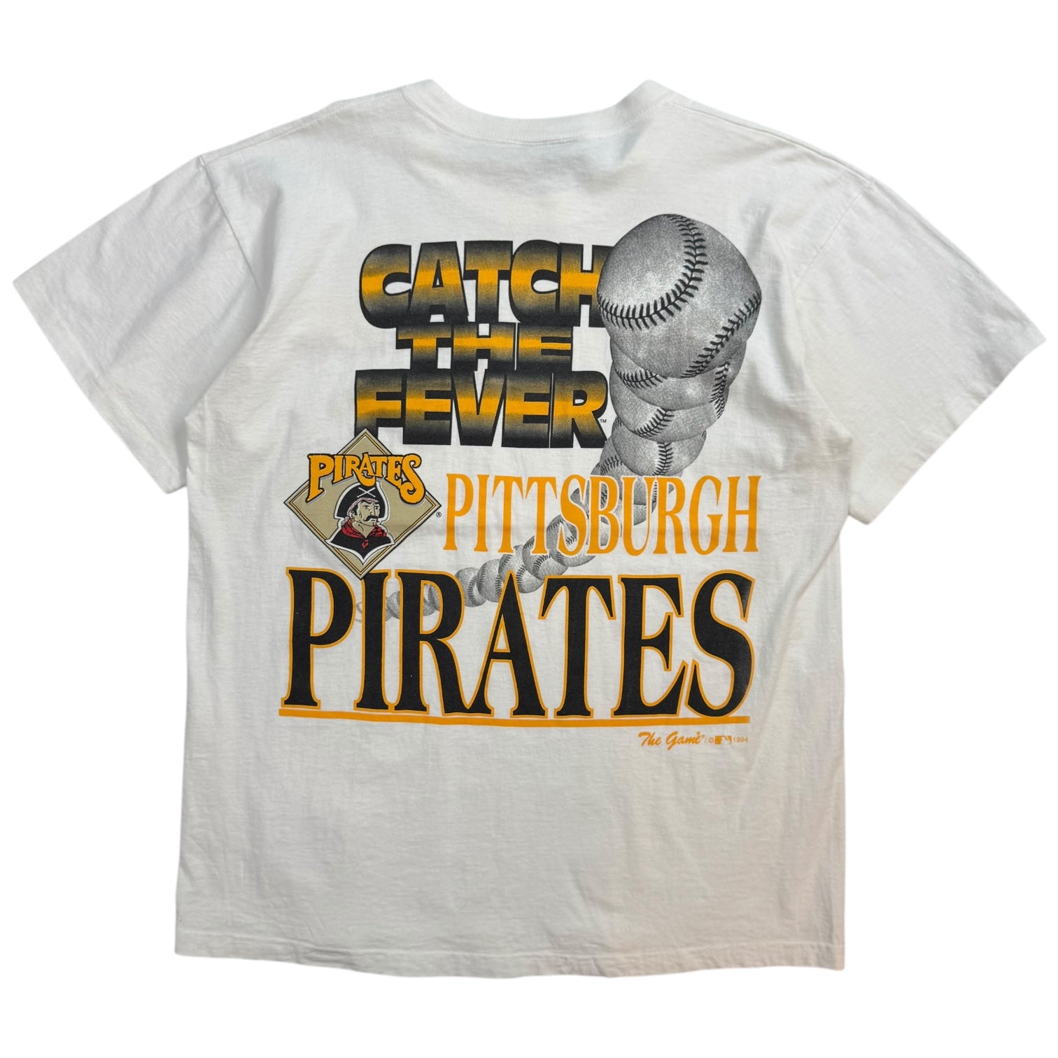 Vintage Pittsburgh Pirates Catch The Fever Tee White