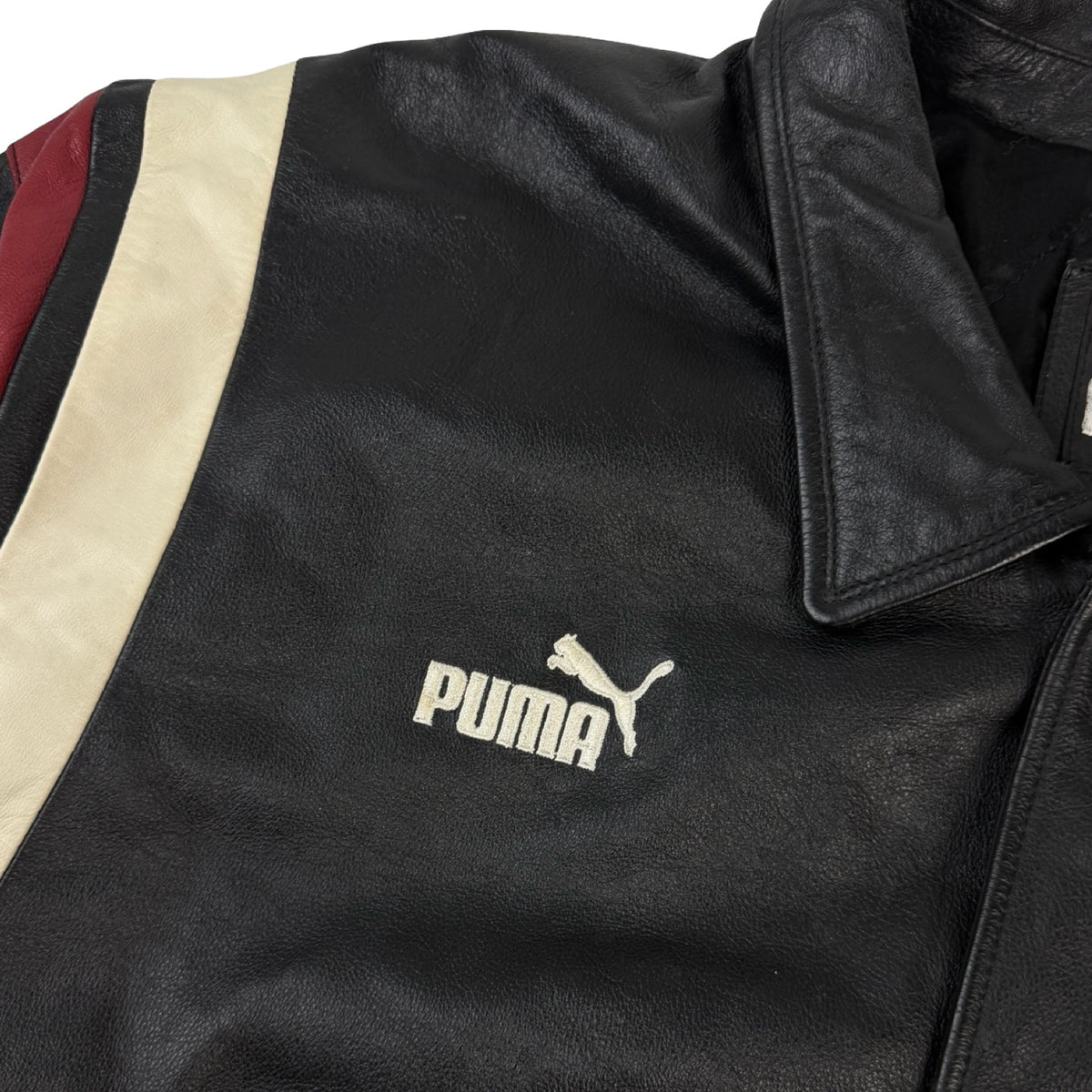Vintage Puma Arizona Cardinals Leather MLB Jacket Black