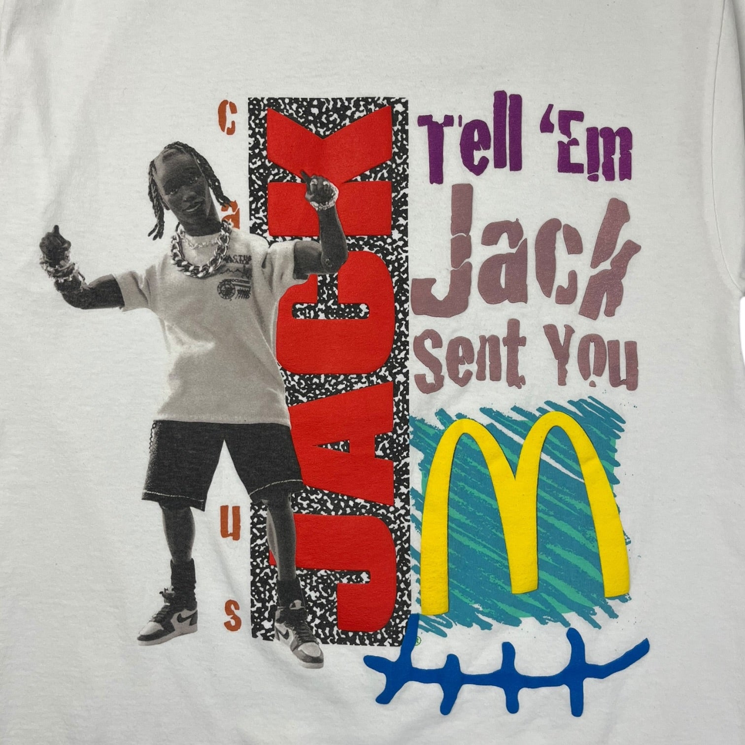 Travis Scott x McDonald's Jack Smile T-Shirt White