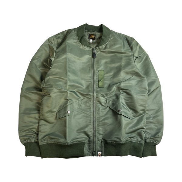 A Bathing Ape BAPE Bomber Jacket Olive Green