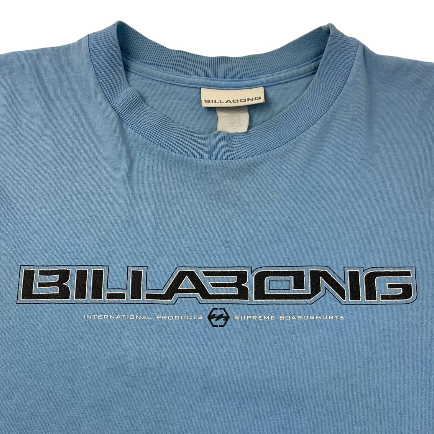 Vintage Y2K Billabong Spellout T-Shirt Blue