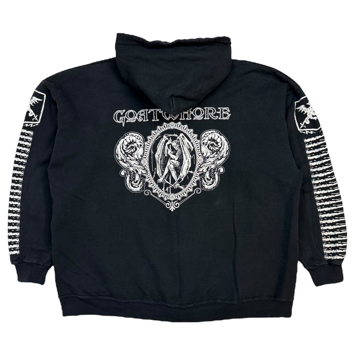 Vintage Goatwhore Band Zip Up Hoodie Black