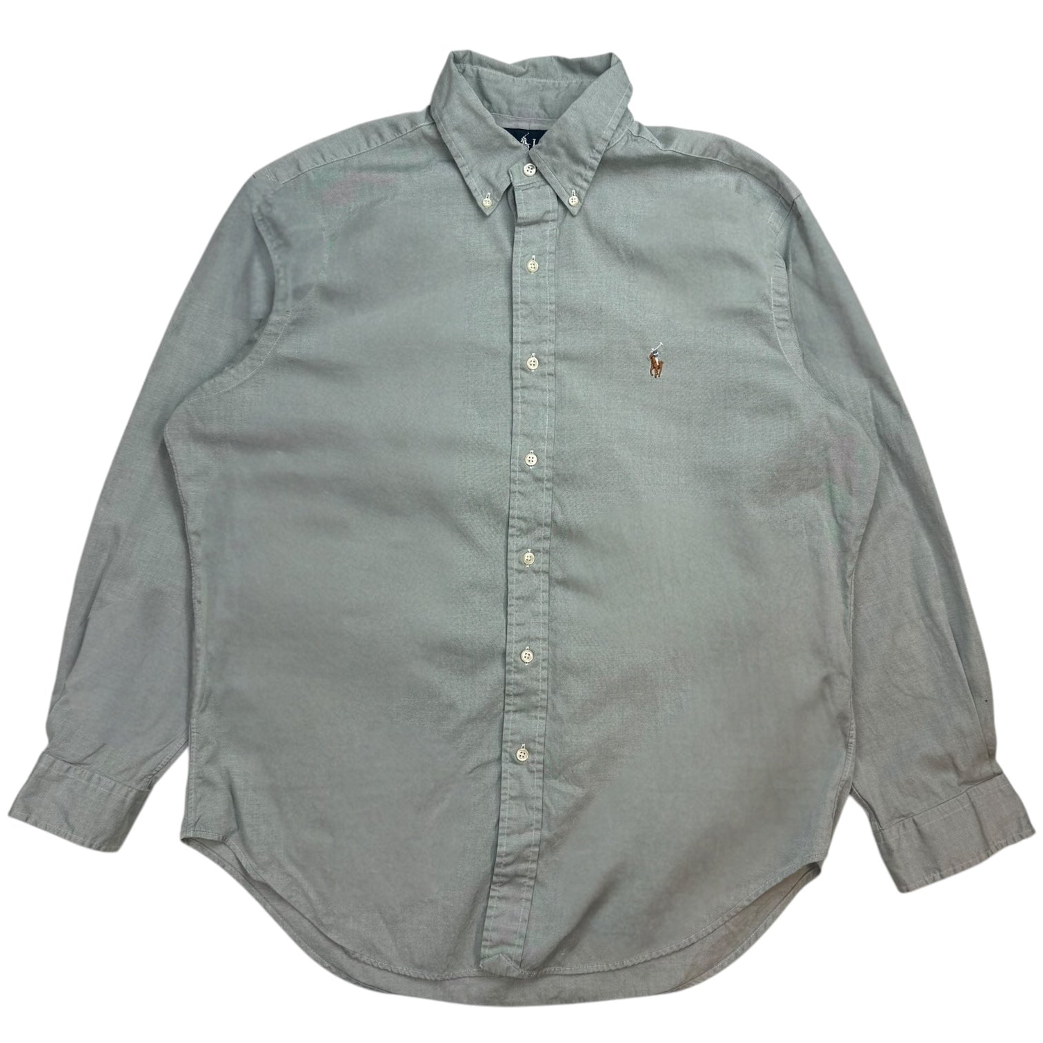 Vintage Ralph Lauren Polo Button Up Shirt Blue