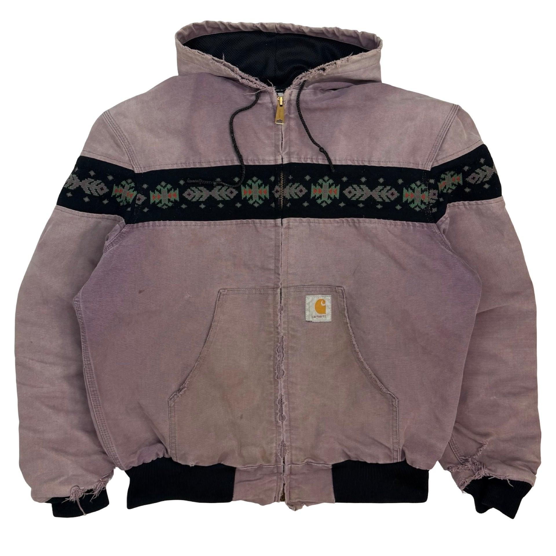 Vintage Carhartt Active Jacket Southwest Aztec Faded Purple