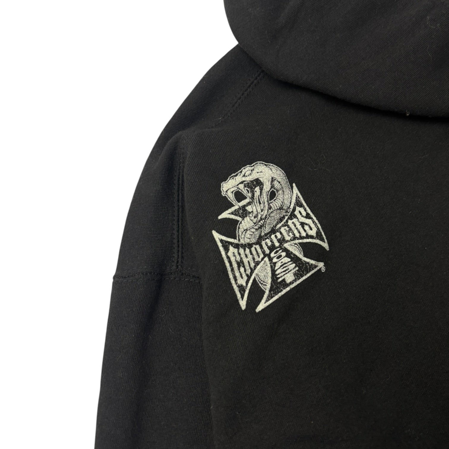 Vintage 2000s West Coast Choppers Full Zip Hoodie Black