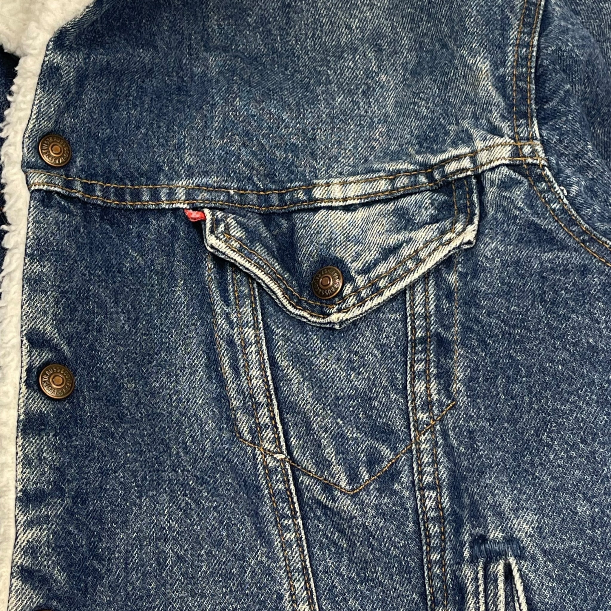 Vintage Levi's USA Made Sherpa Denim Jacket
