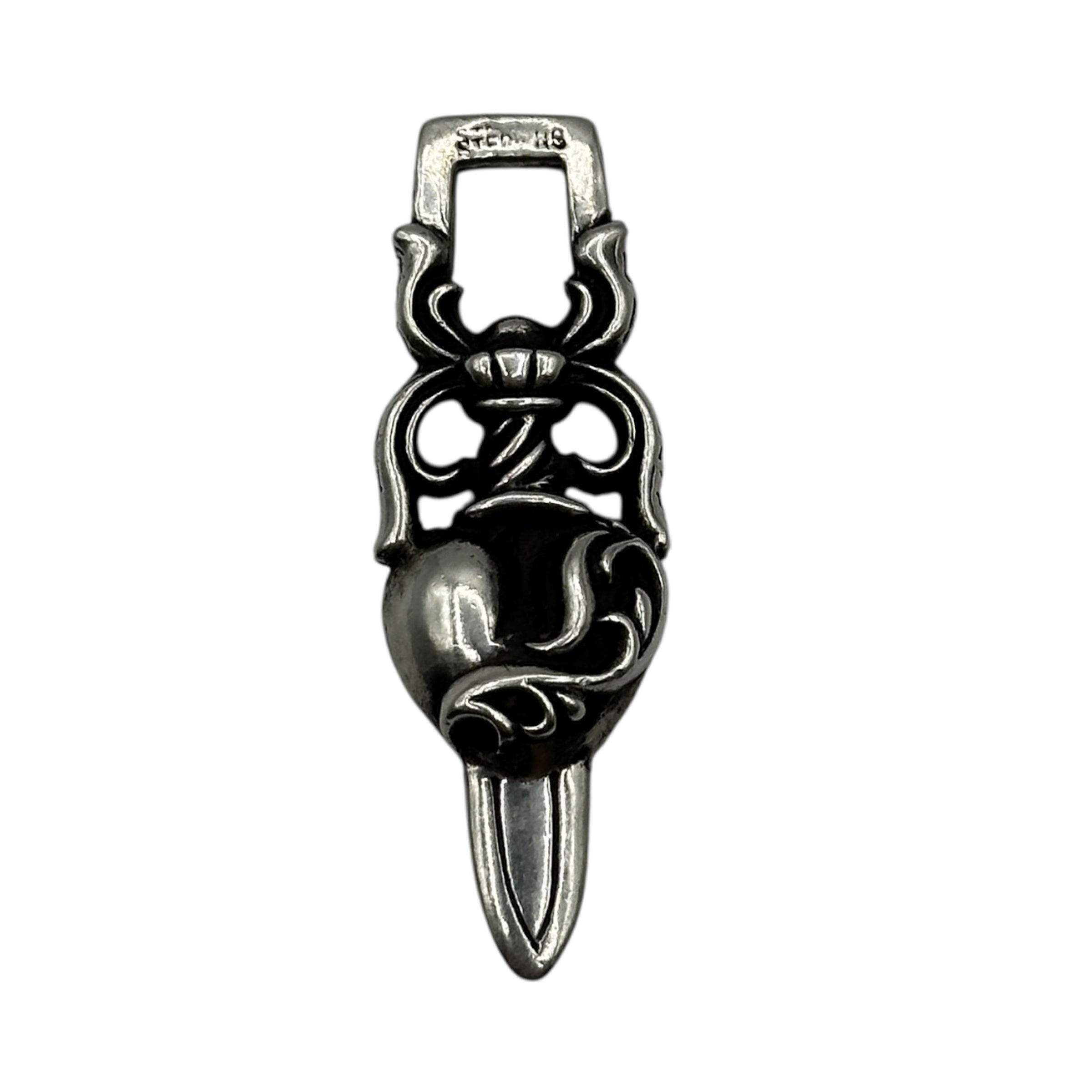 Chrome Hearts Dagger Heart Pull Tab Pendant