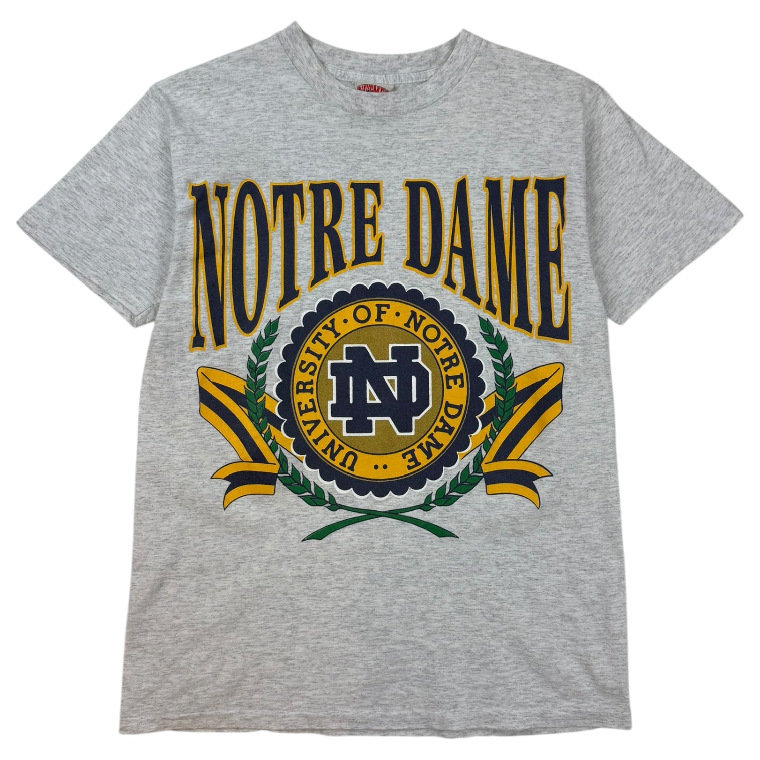 Vintage University Of Notre Dame T-Shirt Grey